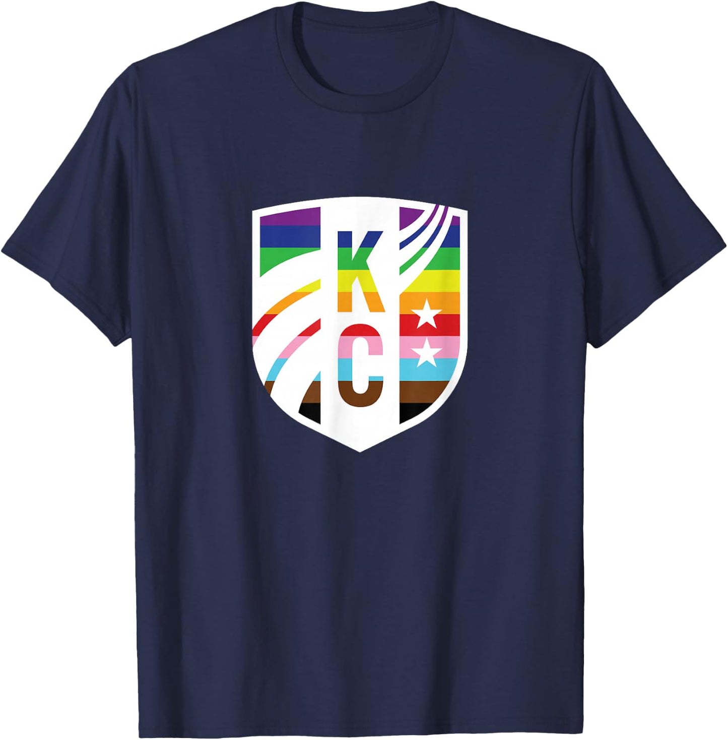 NWSL Kansas City Current Pride Crest T-Shirt - T-Shirt | Navy