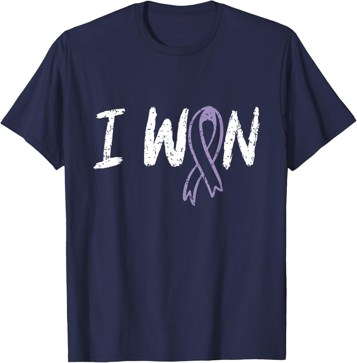 Cancer Warriors co Testicular Cancer Survivor I Won - Men's Black Classic Fit Short Sleeve - Small T-Shirt - T-Shirt | Navy