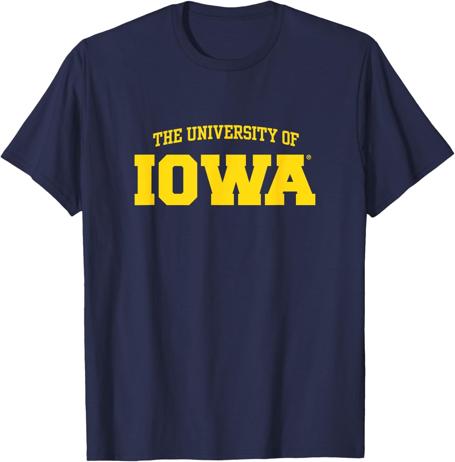 License Champs University of Iowa Hawkeyes | Official NCAA | OCIMPIO001 , Small, Black T-Shirt - T-Shirt | Navy