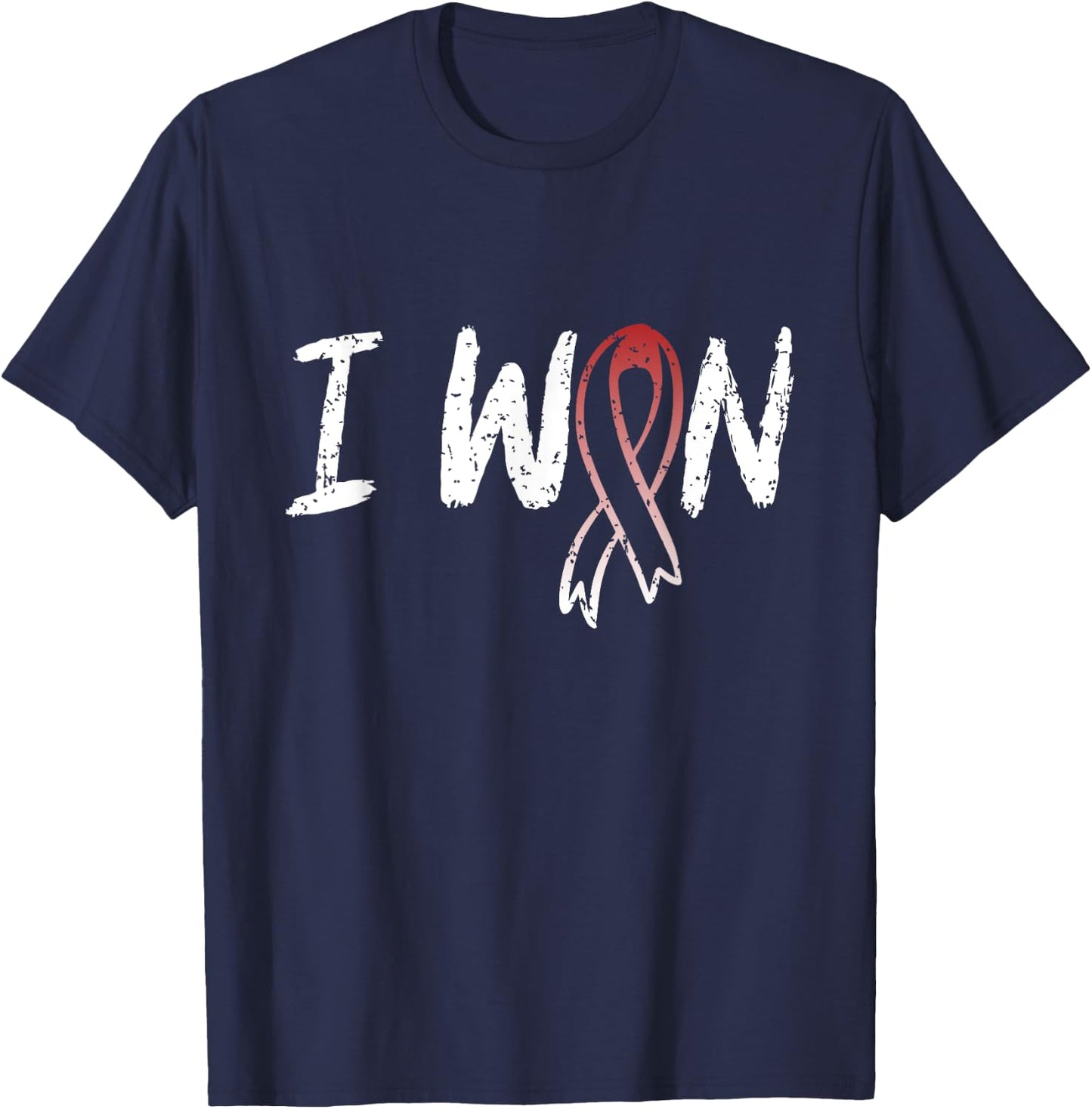 Laryngeal Cancer Survivor - I Won Laryngeal Cancer Awareness T-Shirt - T-Shirt | Navy