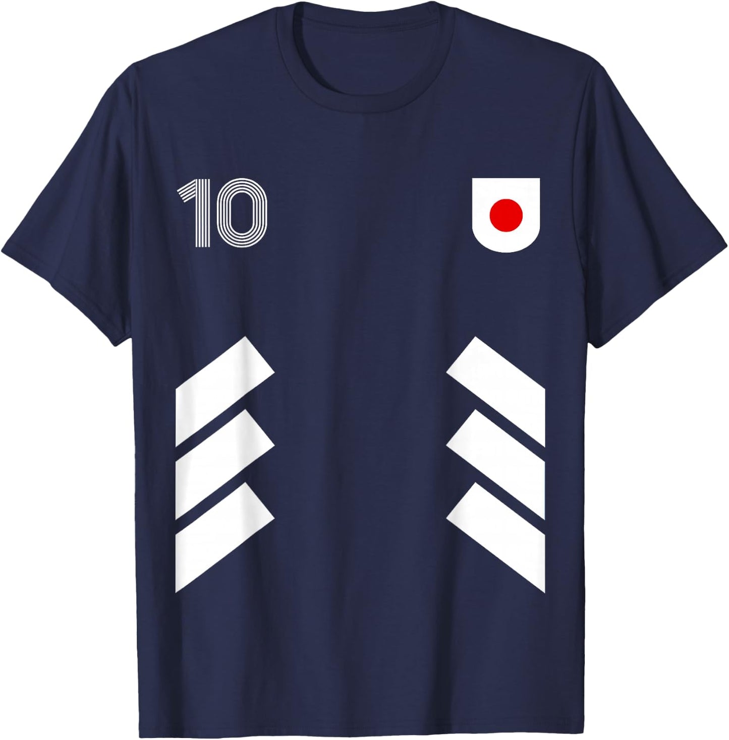 Retro10 Japan Football Japan Soccer Japan Flag T-Shirt - T-Shirt | Navy