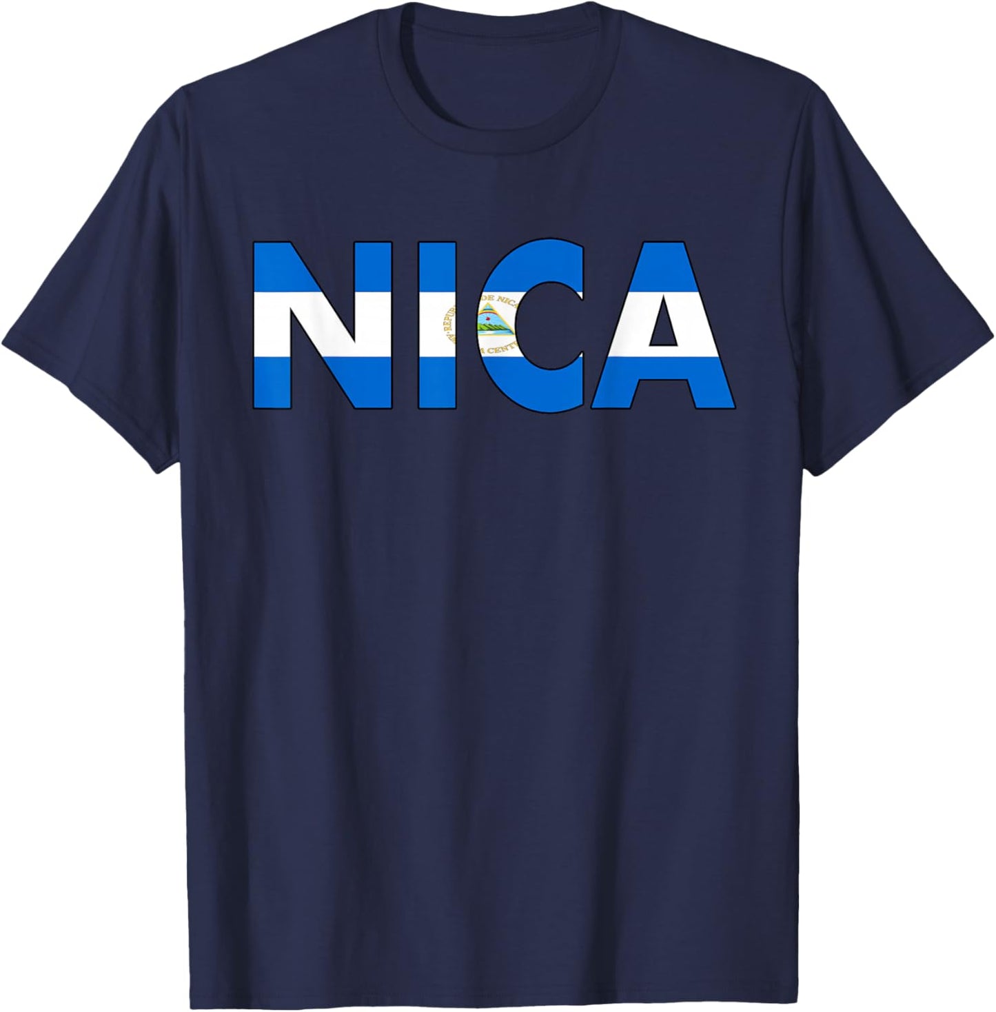 Diseño De Nicaragua Flag Nica Design For Nicaraguans T-Shirt - T-Shirt | Navy