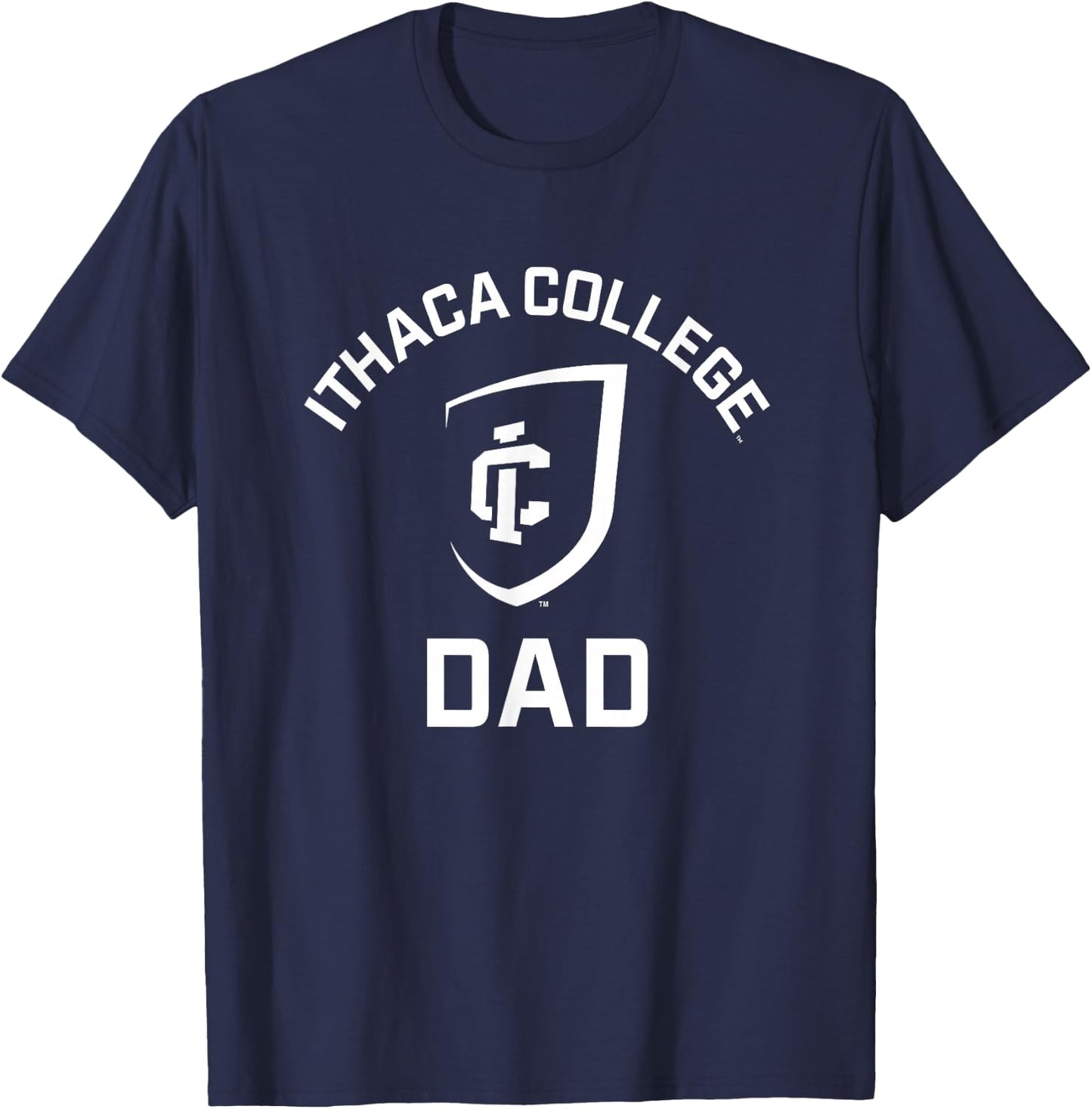 Ithaca College Bombers Arched Dad T-Shirt - T-Shirt | Navy