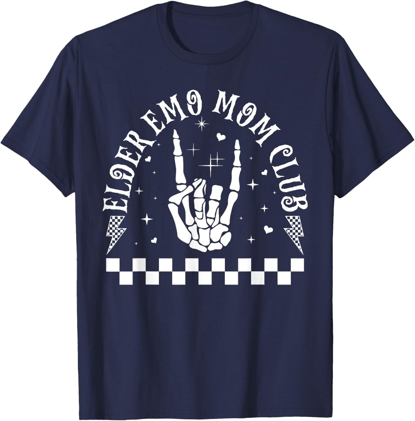 Elder Emo Mom Club Emo Lifestyle Emo Music Goth Subculture T-Shirt - T-Shirt | Navy