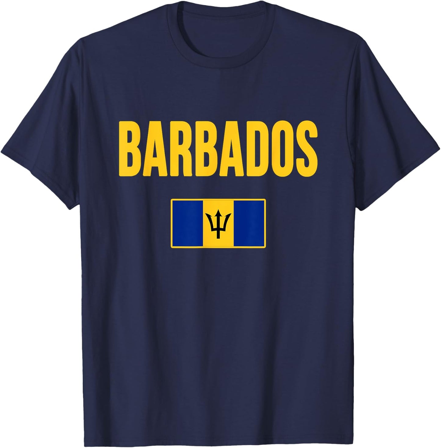 Barbados Flag Barbadian Souvenir T-Shirt - T-Shirt | Navy