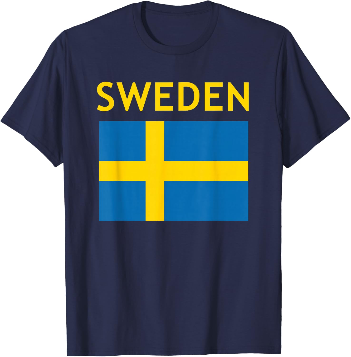 Kids Vintage Sweden Flag Swedish Souvenir Boys Girls Toddler T-Shirt - T-Shirt | Navy