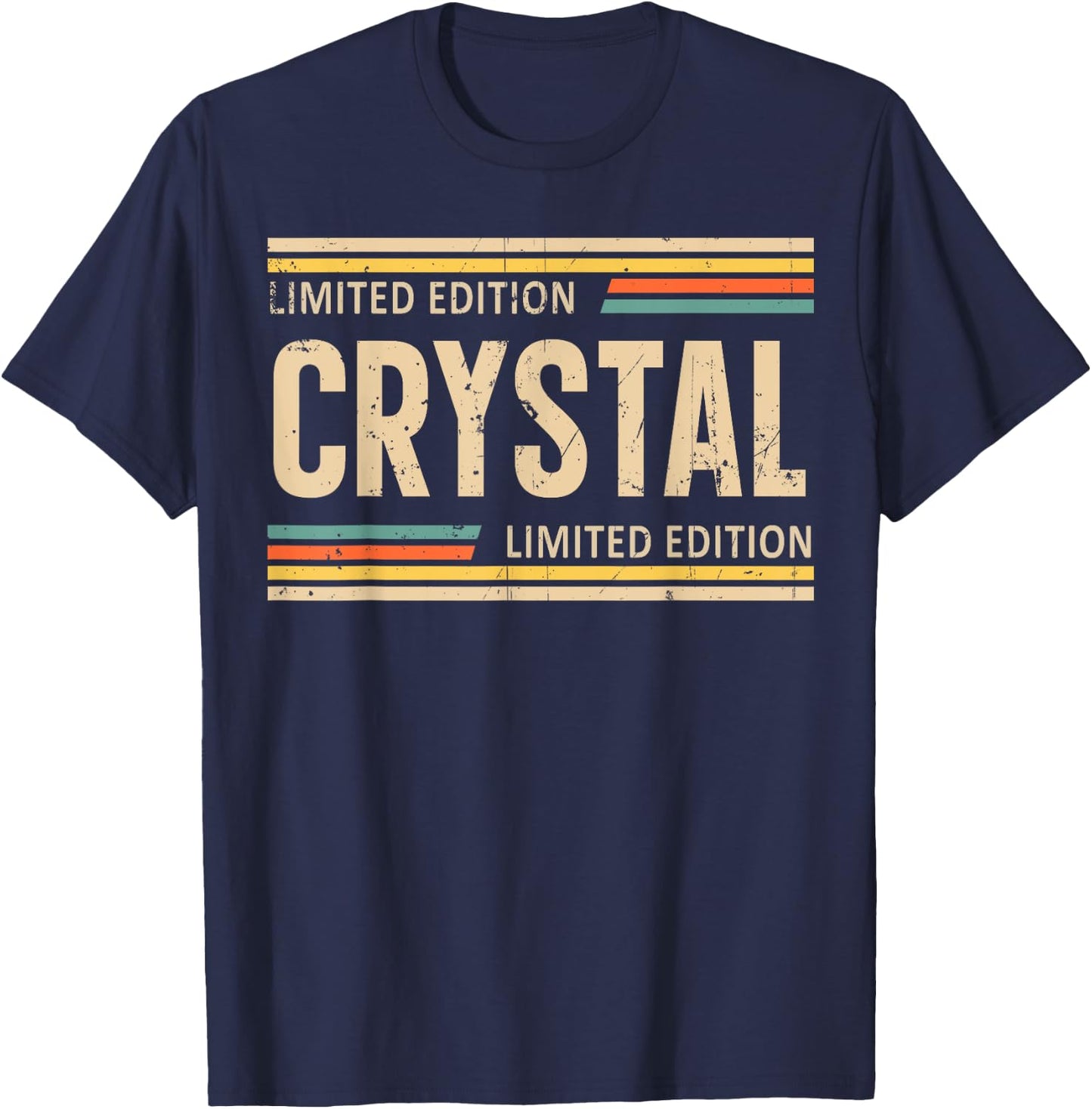 CRYSTAL Limited Edition Shirt CRYSTAL Name Personalized T-Shirt - T-Shirt | Navy