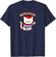 BONJOUR! - Cute Funny French Cat Saying Hello T-Shirt - T-Shirt | Navy
