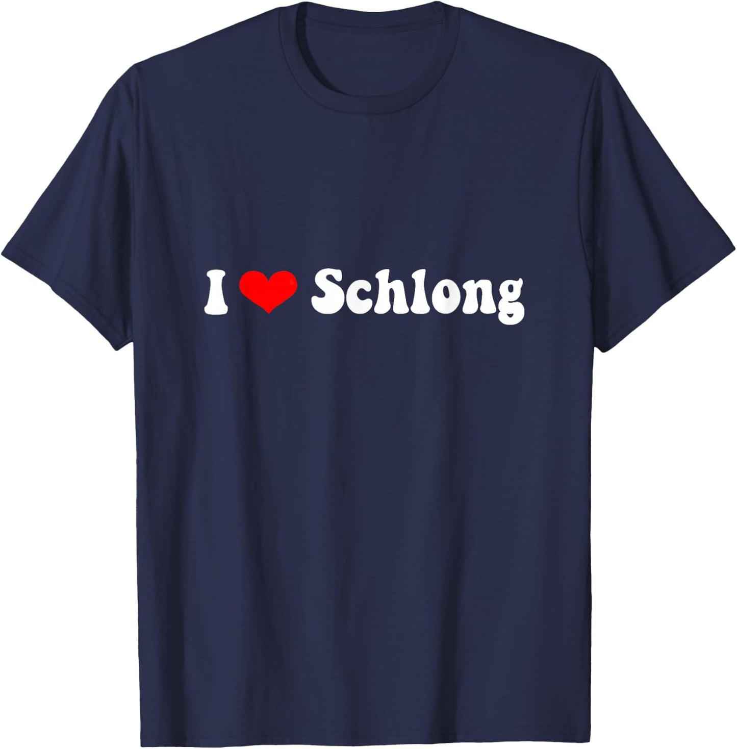 Vintage 70s I Love Schlong T-Shirt - T-Shirt | Navy