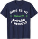 Psalms 91 or Salmo 91, Christian Bible Verses in Spanish T-Shirt - T-Shirt | Navy