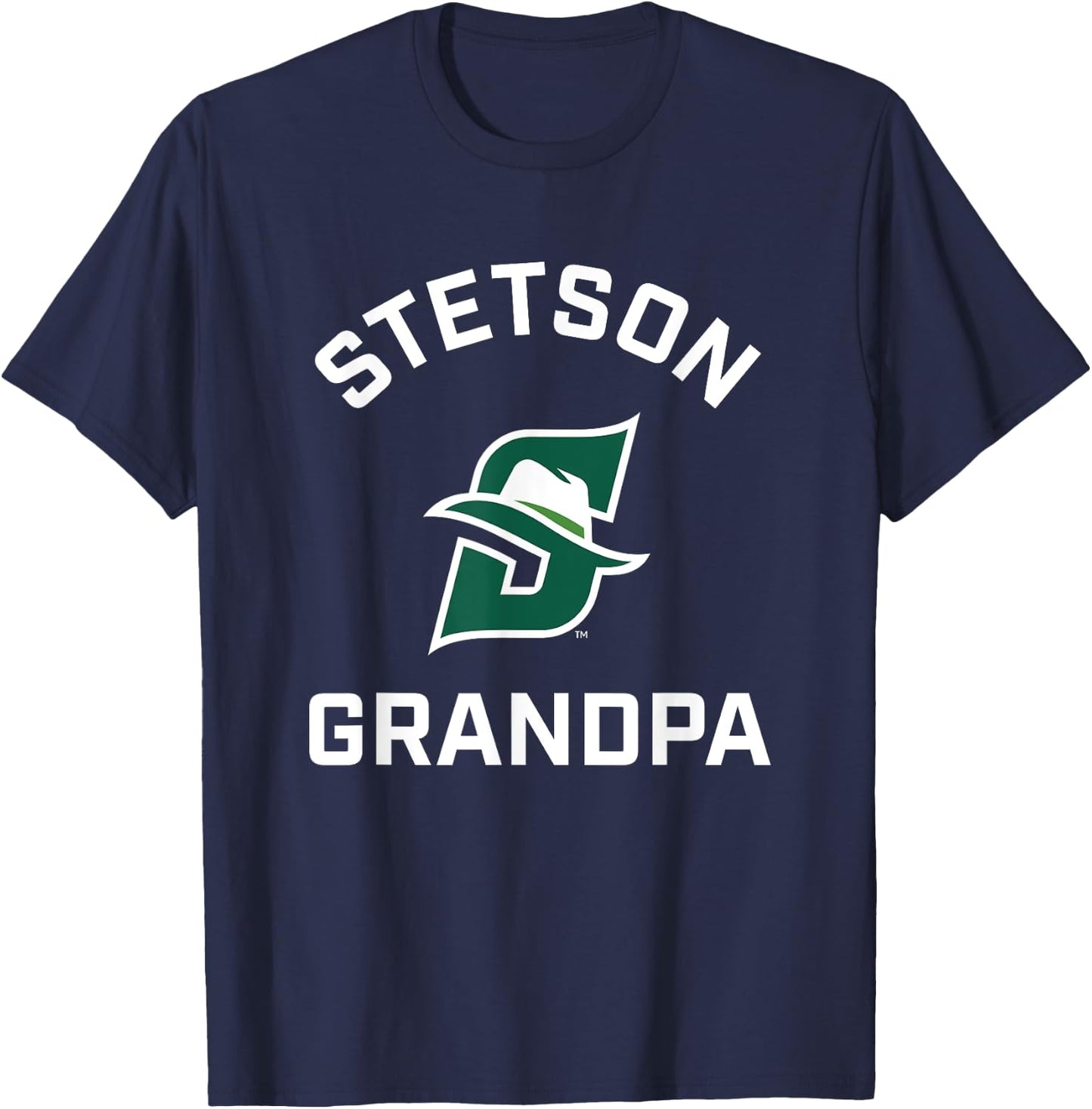 Stetson University Hatters Arched Grandpa T-Shirt - T-Shirt | Navy