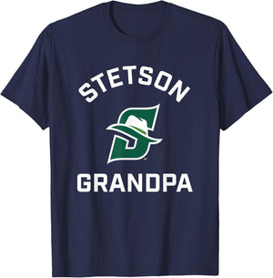 Stetson University Hatters Arched Grandpa T-Shirt - T-Shirt | Navy