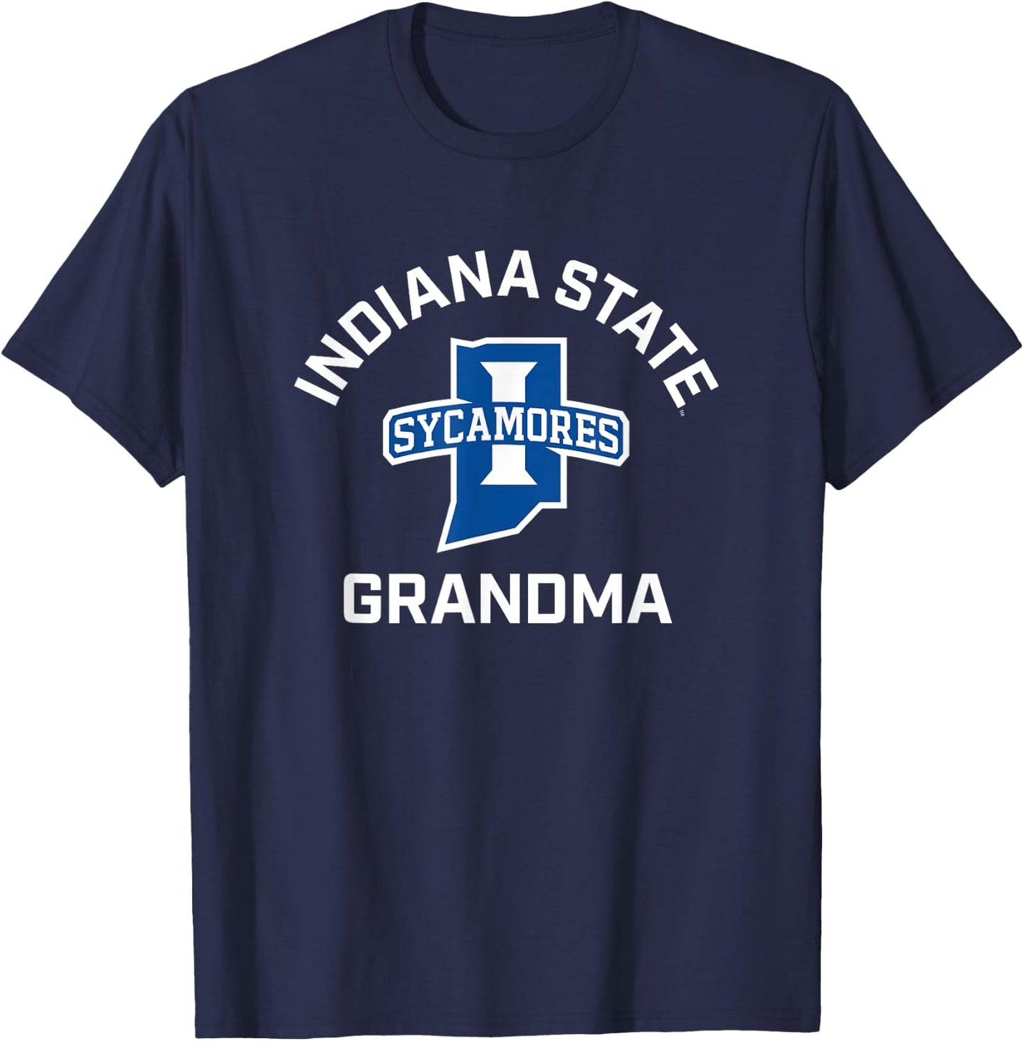 Indiana State University Sycamores Arched Grandma T-Shirt - T-Shirt | Navy