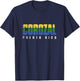 Corozal City in Puerto Rico, Corozal Flag T-Shirt - T-Shirt | Navy