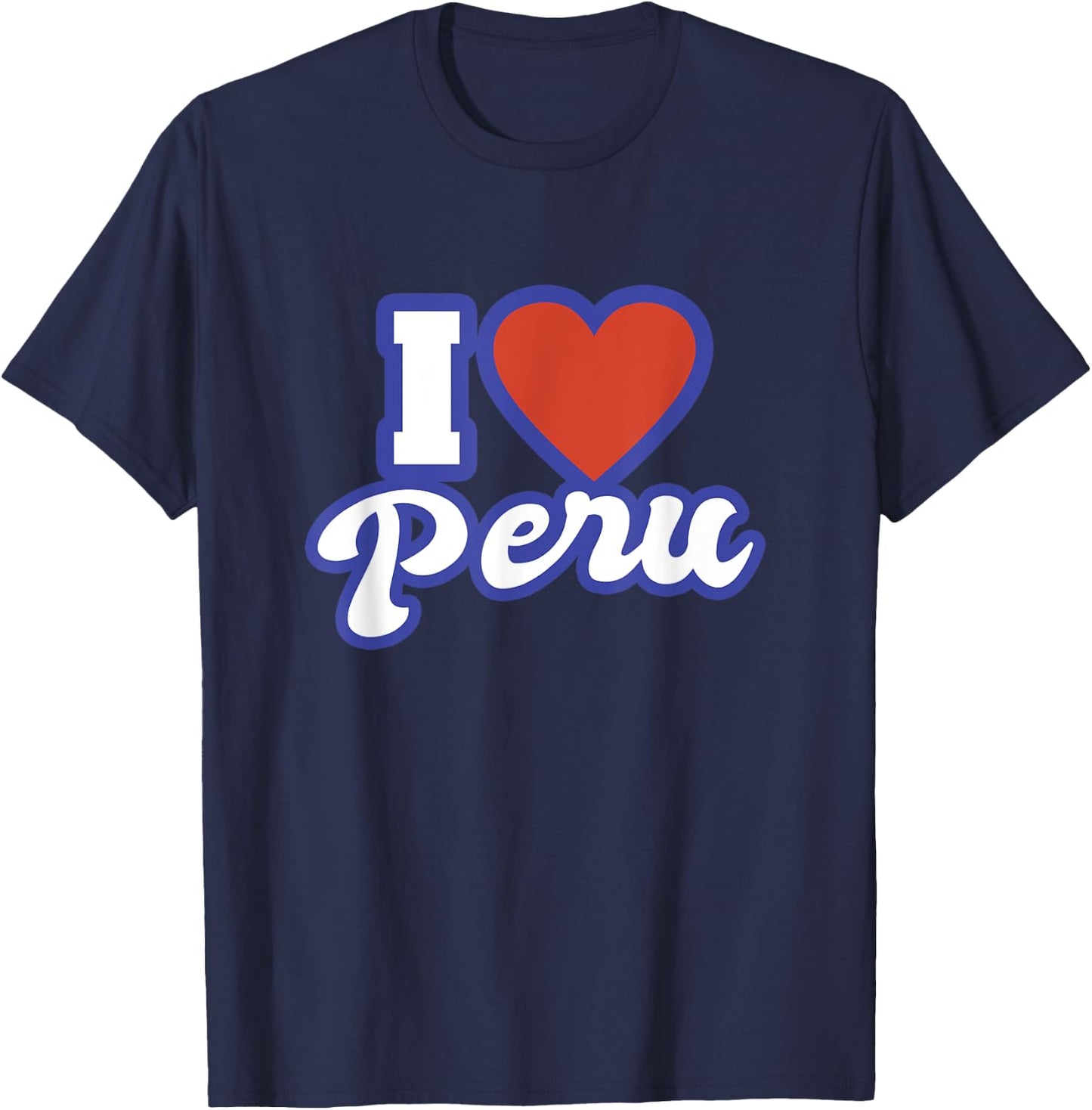 I Love Peru T-Shirt - T-Shirt | Navy