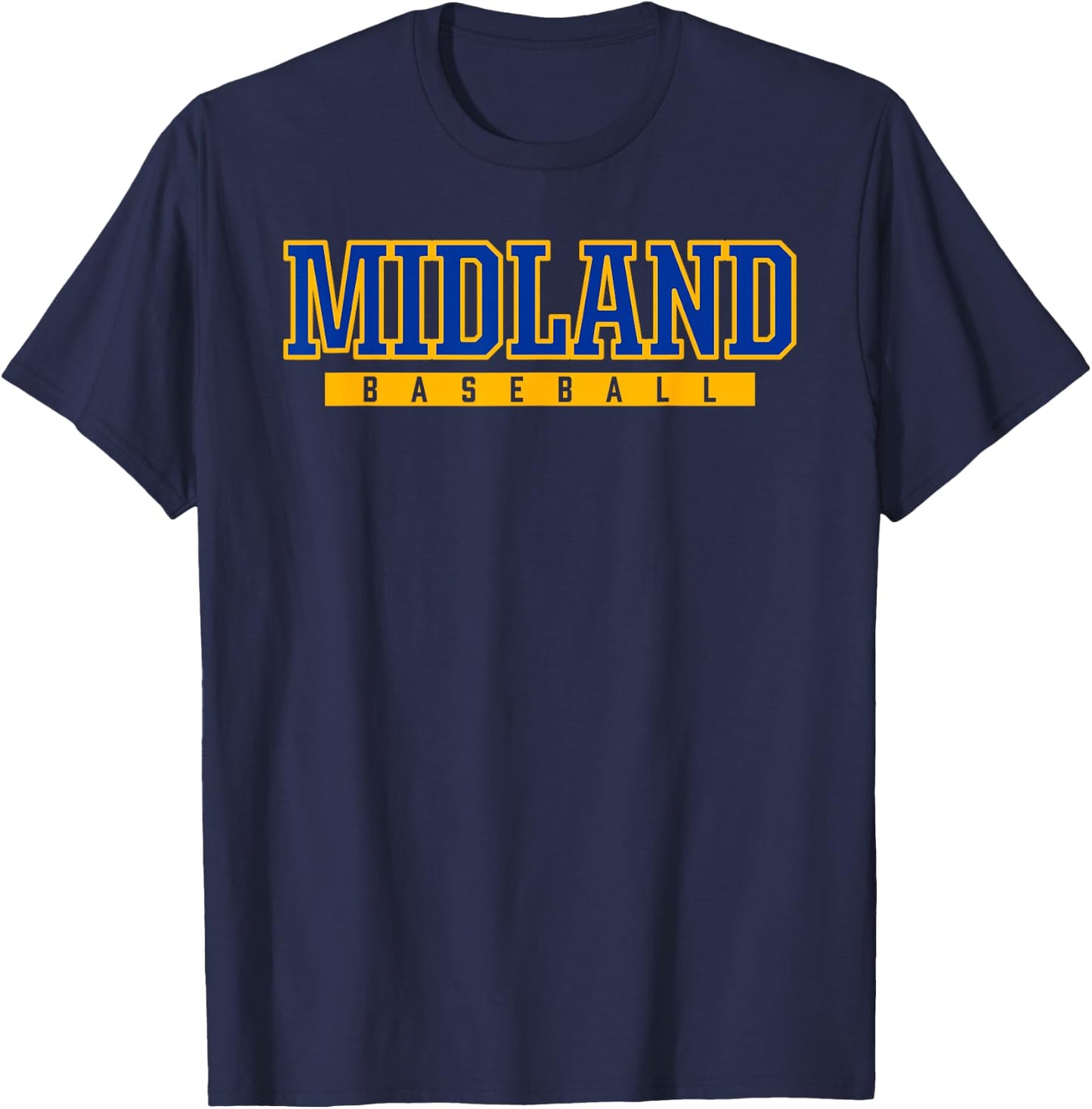 Midland High School Baseball T-Shirt - T-Shirt | Navy