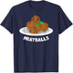 Spaghetti & Meatballs Matching Couple Halloween Best Friends T-Shirt - T-Shirt | Navy