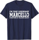 Marcello Personal Name First Name Funny Marcello T-Shirt - T-Shirt | Navy