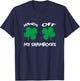 Hands OFF My Shamrocks St. Patrick's Day Celebration T-Shirt - T-Shirt | Navy