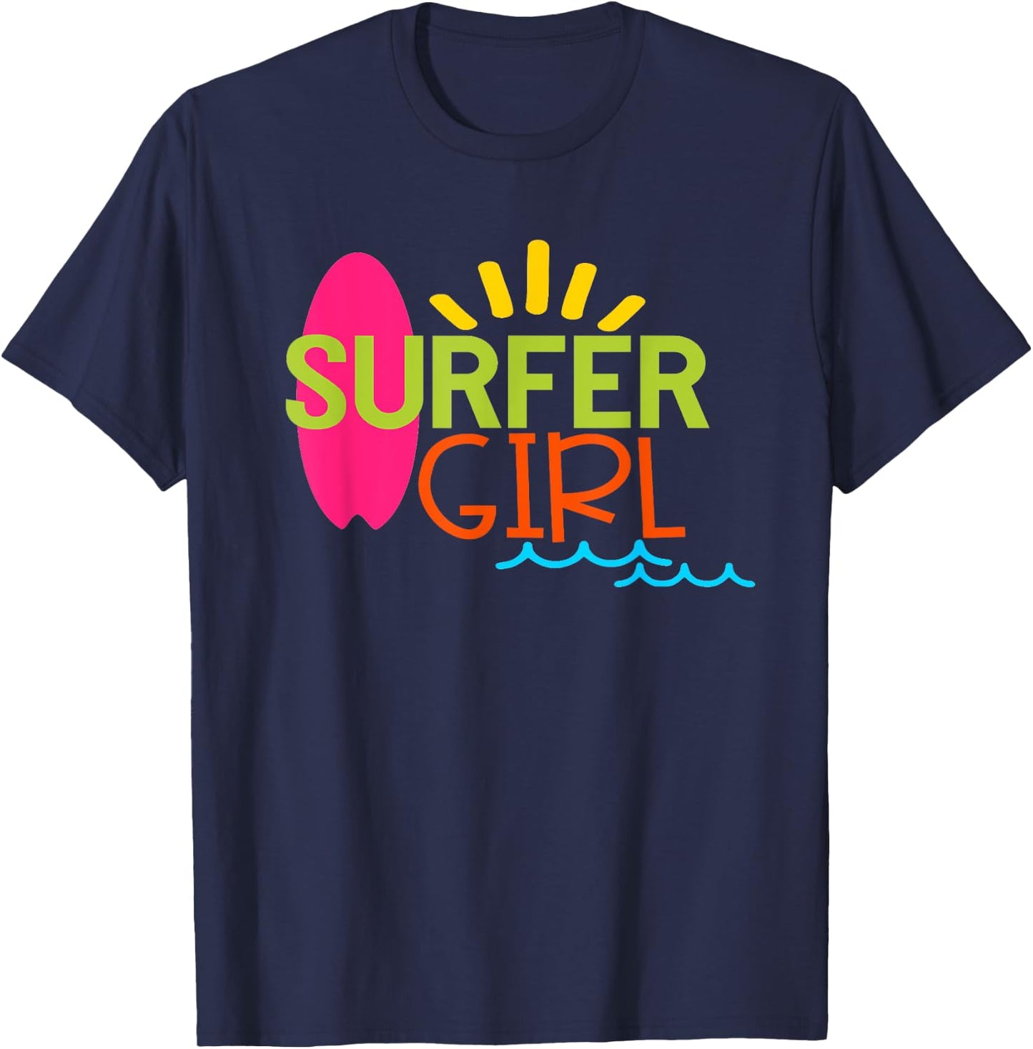 Surfer Girl T-Shirt - T-Shirt | Navy