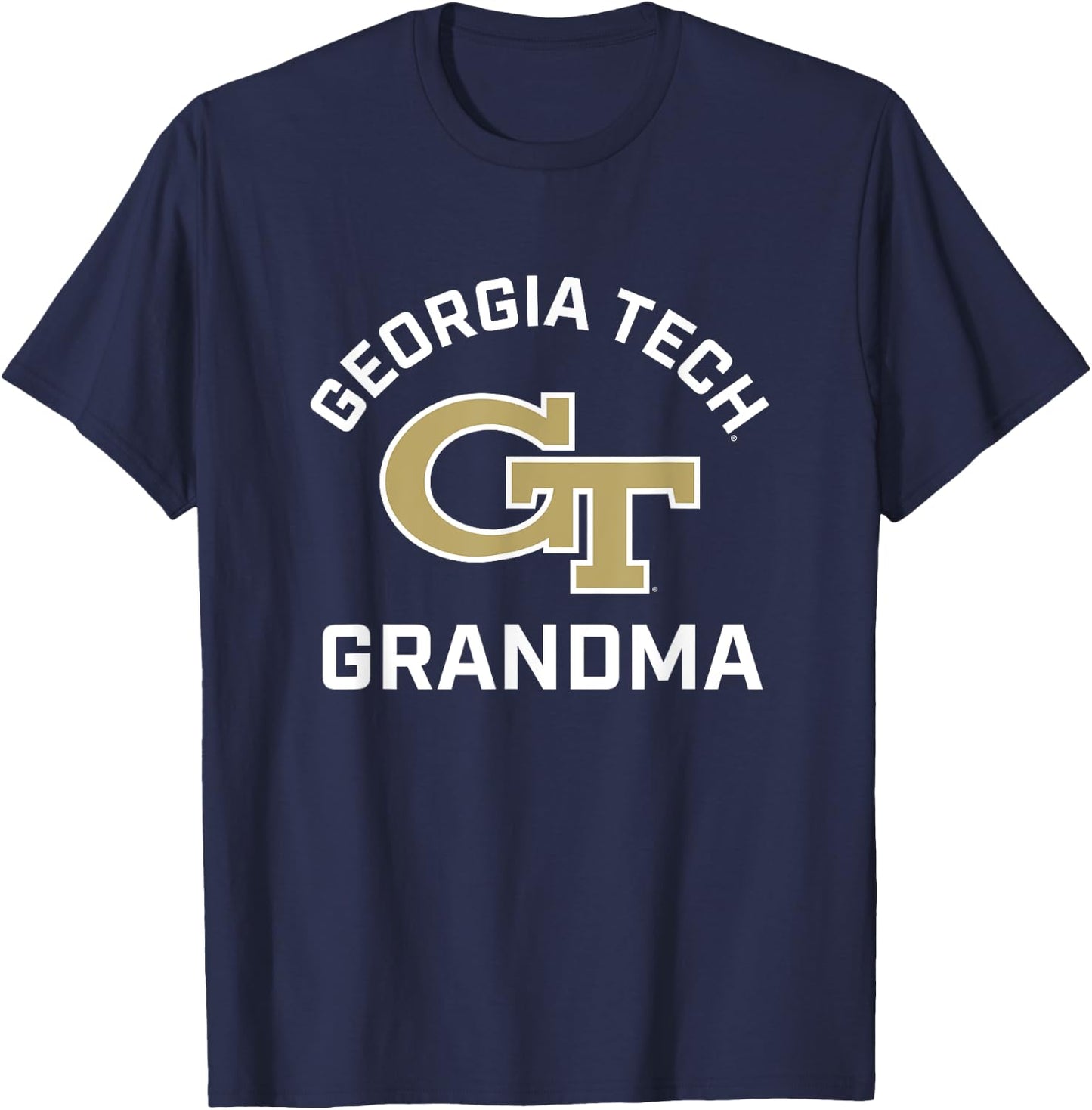 Georgia Tech Yellow Jackets Arched Grandma T-Shirt - T-Shirt | Navy