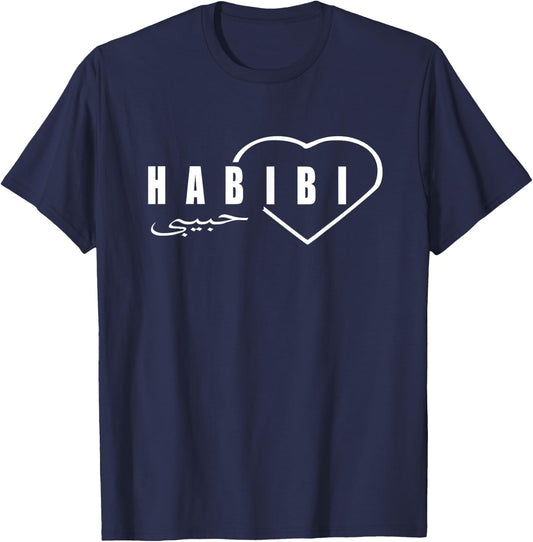 Yalla Habibi funny sarcastic Arabic colloquial expression T-Shirt - T-Shirt | Navy