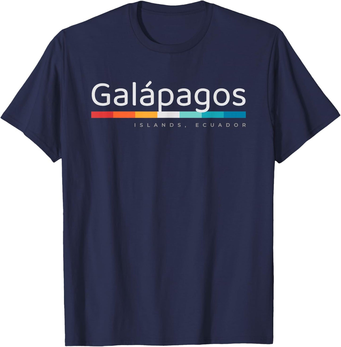 Galapagos Islands Ecuador Retro Design T-Shirt - T-Shirt | Navy