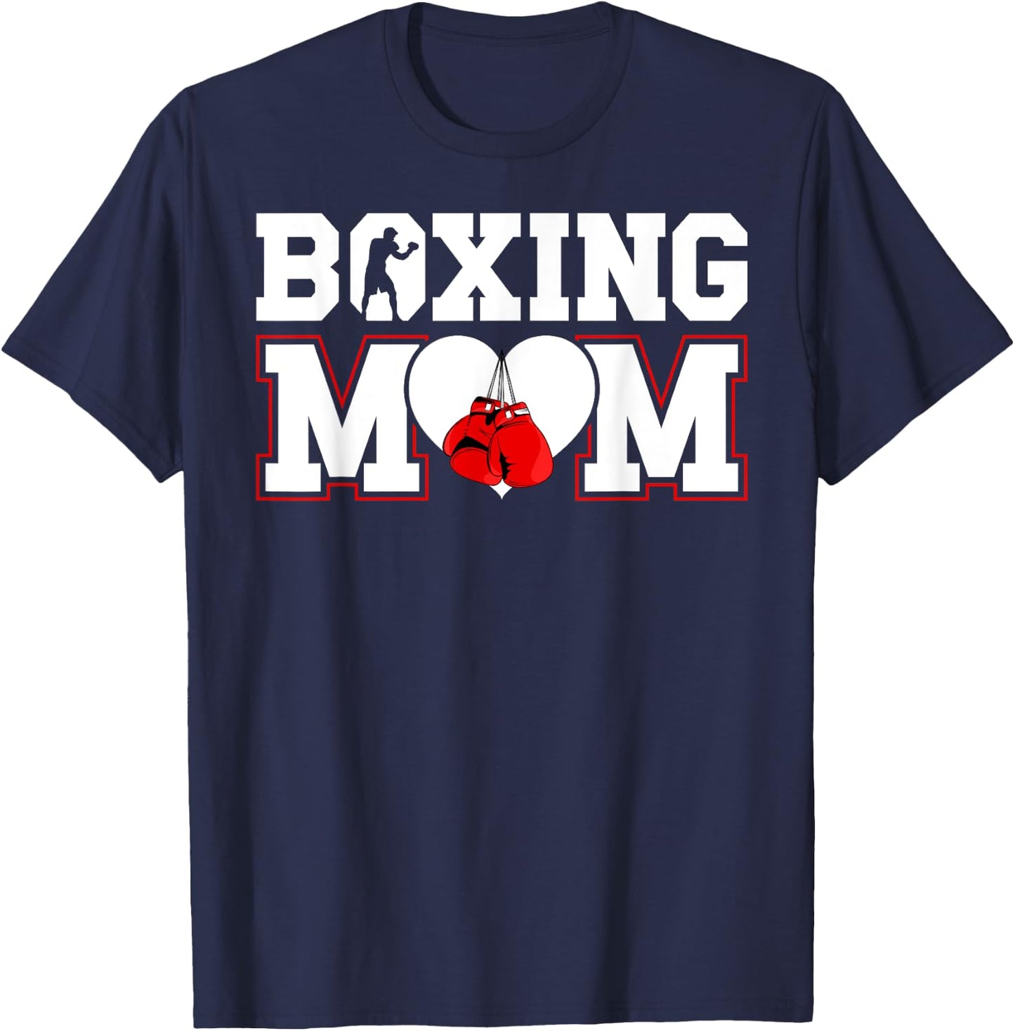 Boxing Mom Boxing Mother Boxing Mama T-Shirt - T-Shirt | Navy