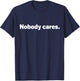 Nobody Cares Attitude D White Boston T-Shirt - T-Shirt | Navy