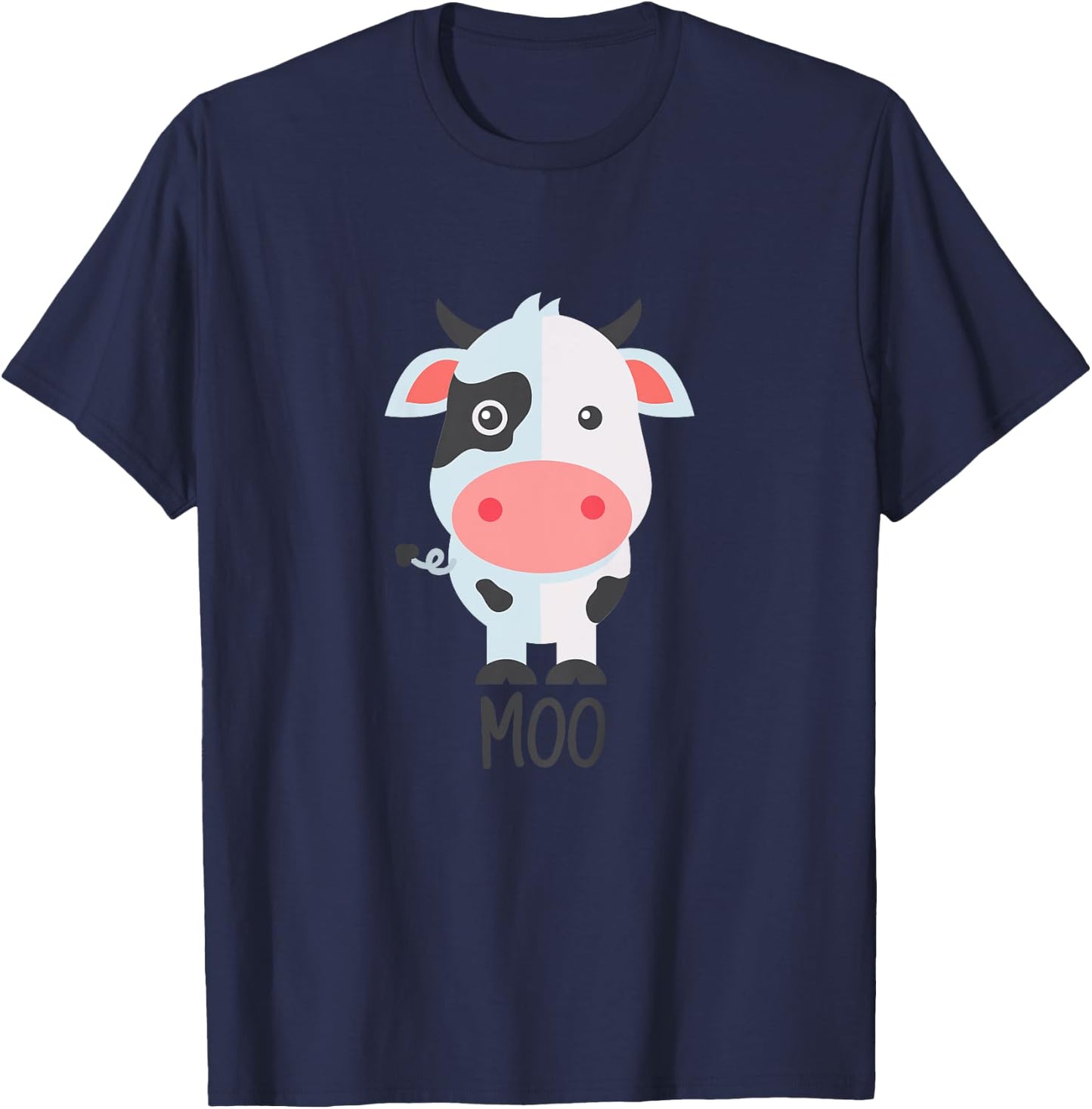Cute Moo Cow Shirt T-Shirt - T-Shirt | Navy