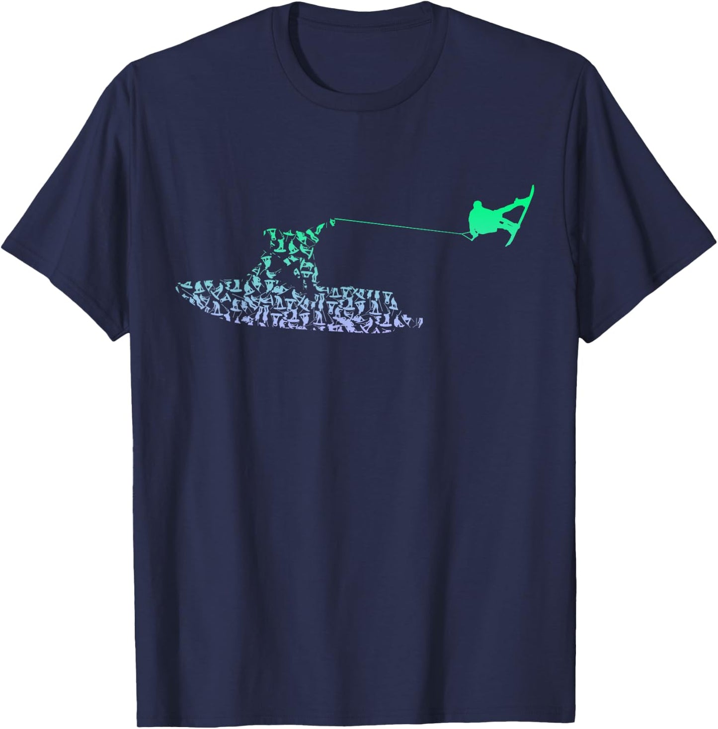Boys Wakeboarder Shirt | Wakeboard Shirt | Wakeboarding , Small, Black T-Shirt - T-Shirt | Navy