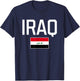 Iraq Flag Women Kids Boys Girls T-Shirt - T-Shirt | Navy