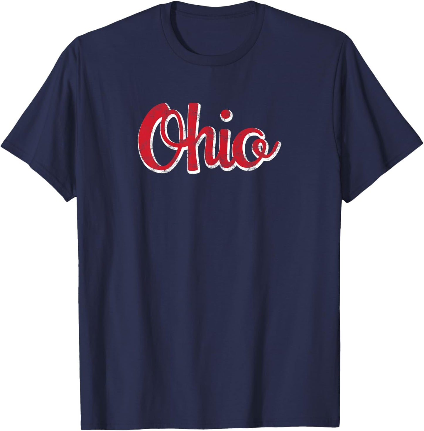 Ohio - Classic Ohio Script T-Shirt - T-Shirt | Navy