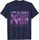 My Mom's Fight Is My Fight Vulvar Cancer Awareness Cure T-Shirt - T-Shirt | Navy