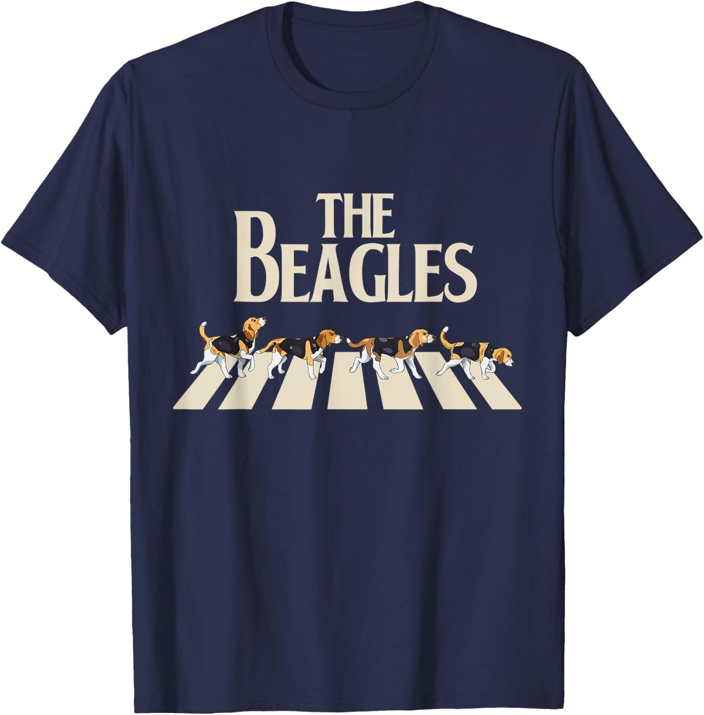 The Beagles Beagle Dog Owner Scent Hounds 60s 80s Music Fan T-Shirt - T-Shirt | Navy