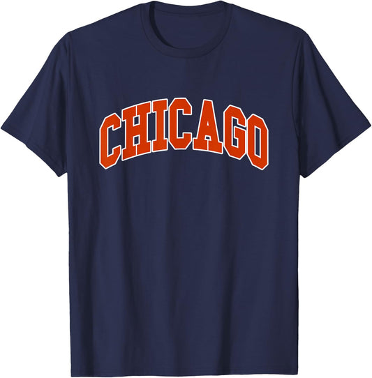 CHICAGO - Throwback Design - Classic T-Shirt - T-Shirt | Navy
