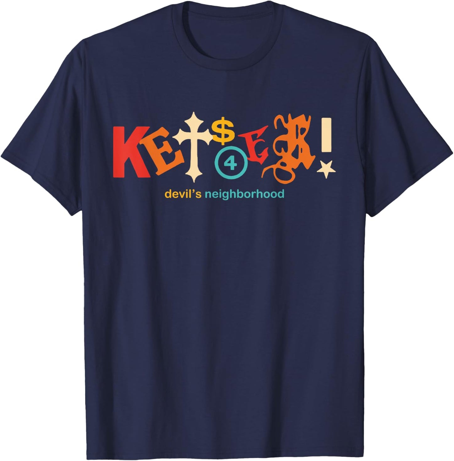 Kets4Eki Devils Neighborhood Retro Apparel T-Shirt - T-Shirt | Navy