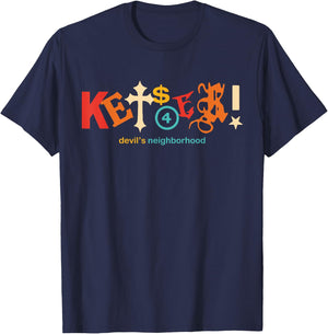 Kets4Eki Devils Neighborhood Retro Apparel T-Shirt - T-Shirt | Navy