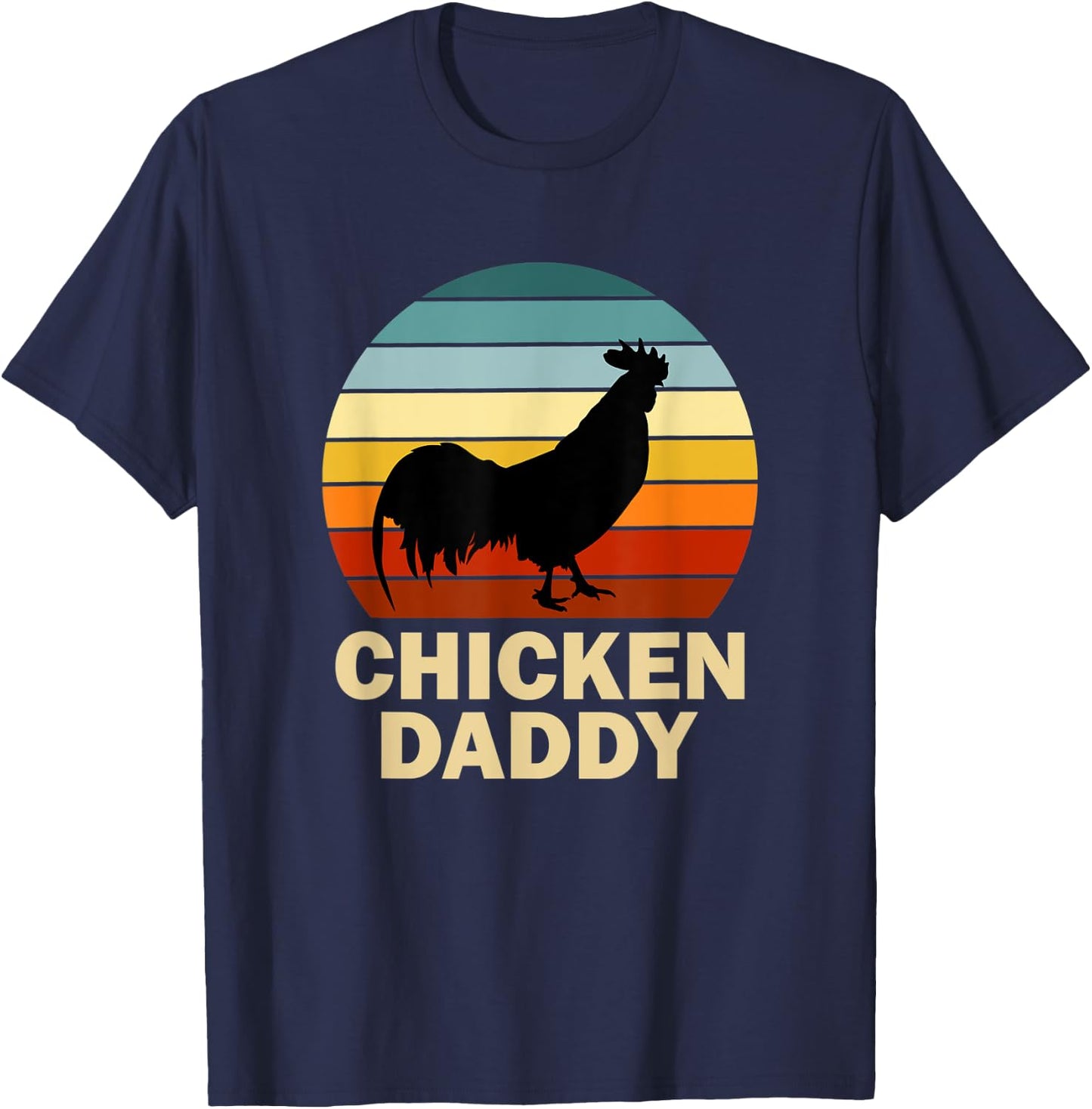 Chicken Daddy Vintage Chicken Daddy Farmer T-Shirt - T-Shirt | Navy