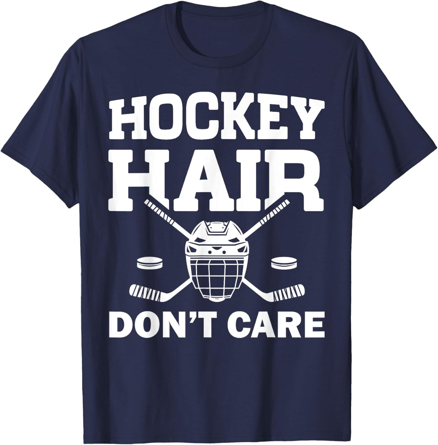 Funny Ice Hockey Design For Girls Women Ice Hockey Player T-Shirt - T-Shirt | Navy