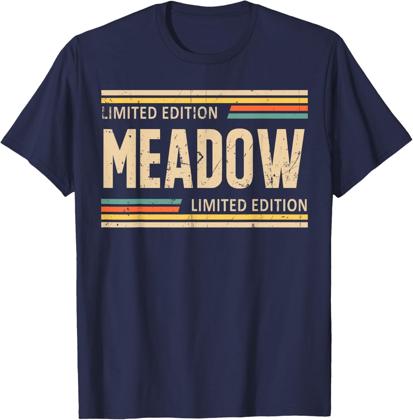 MEADOW Limited Edition Shirt MEADOW Name Personalized T-Shirt - T-Shirt | Navy