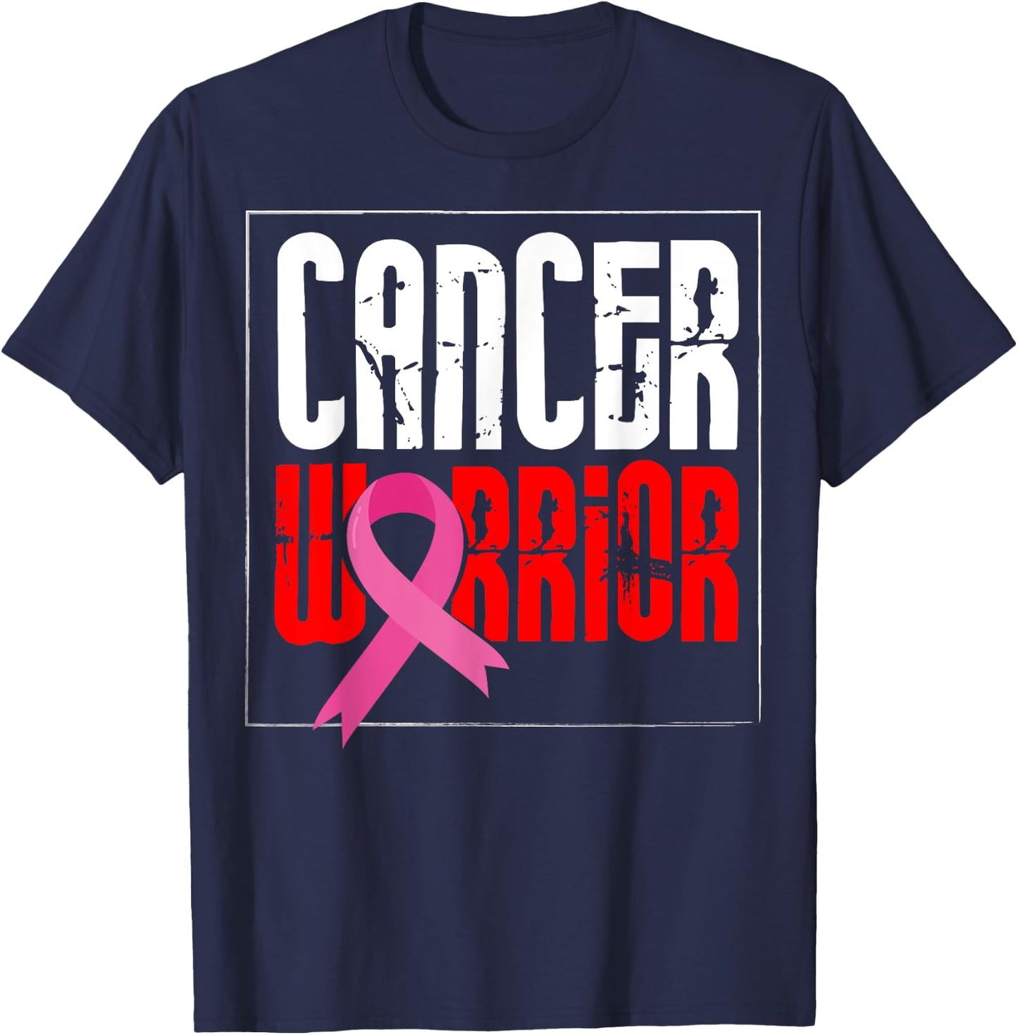 Cancer Awareness Care - Cancer Warrior T-Shirt - T-Shirt | Navy