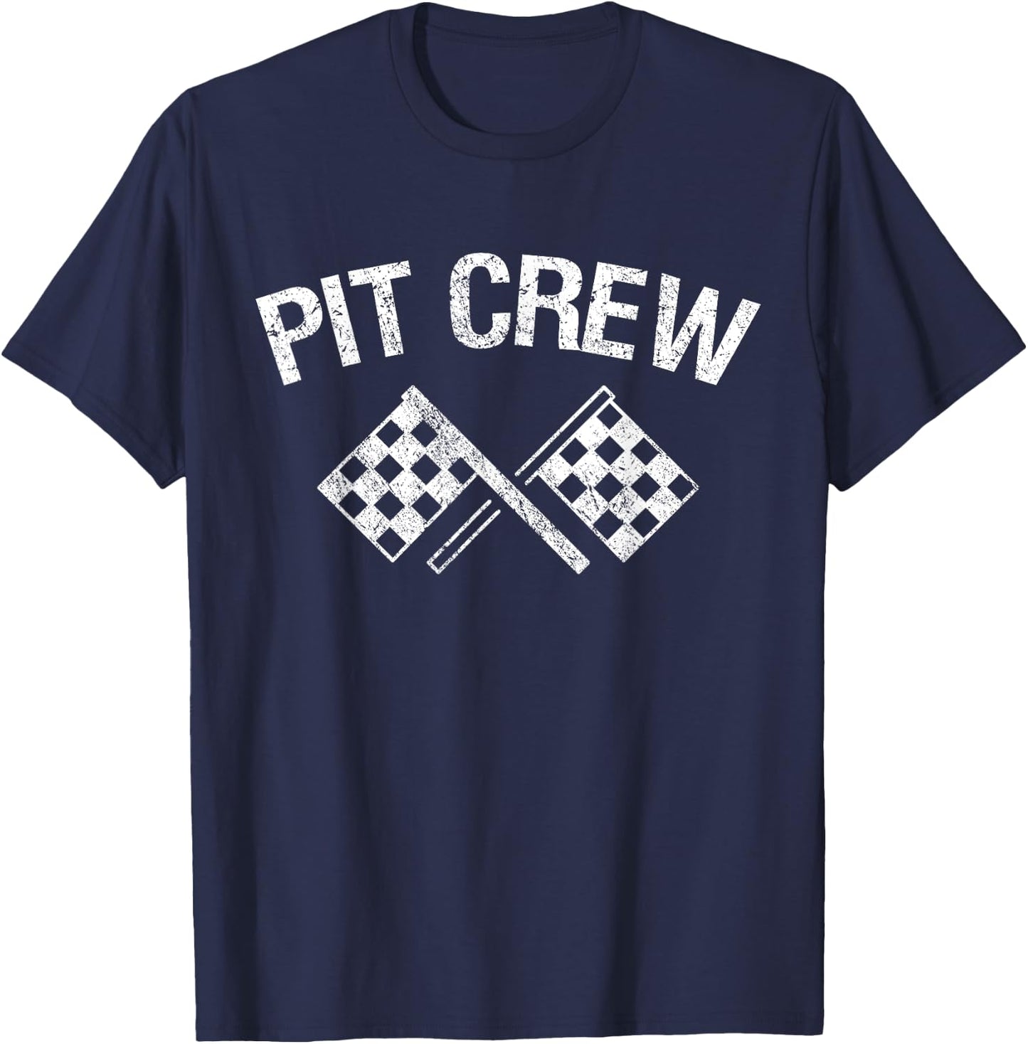 Pit Crew for Racing Car Parties T-Shirt - T-Shirt | Navy