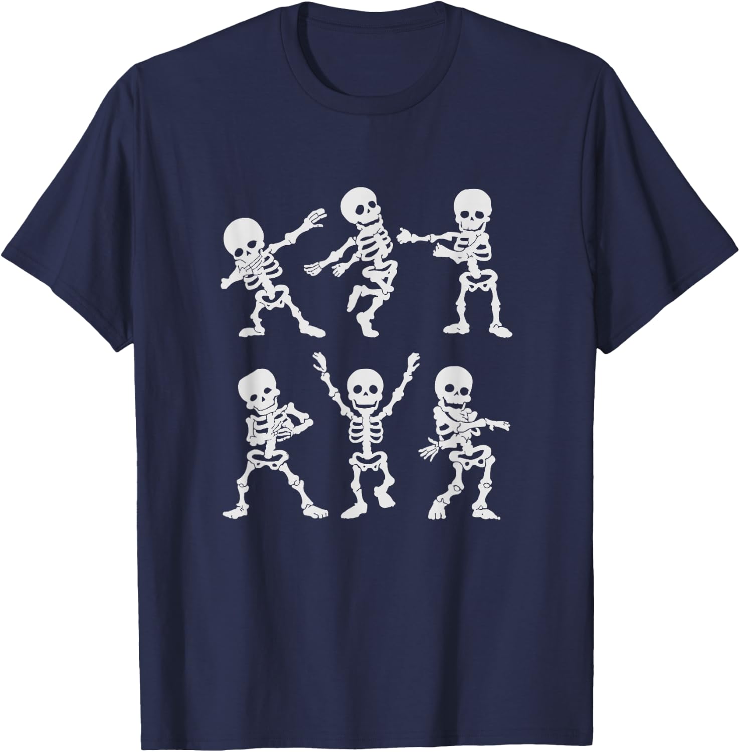 Dancing Skeletons Halloween Kids Costume Party T-Shirt - T-Shirt | Navy