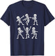 Dancing Skeletons Halloween Kids Costume Party T-Shirt - T-Shirt | Navy