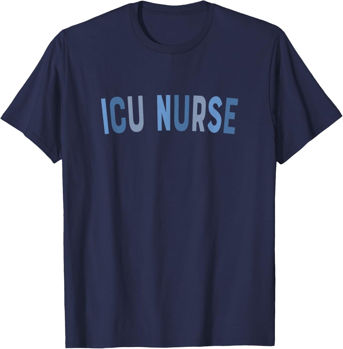 Vintage ICU Nurse Intensive Care Unit Nurse Emergency Nurse T-Shirt - T-Shirt | Navy