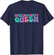 Spreadsheet Queen Spreadsheets Retro Vintage Groovy T-Shirt - T-Shirt | Navy