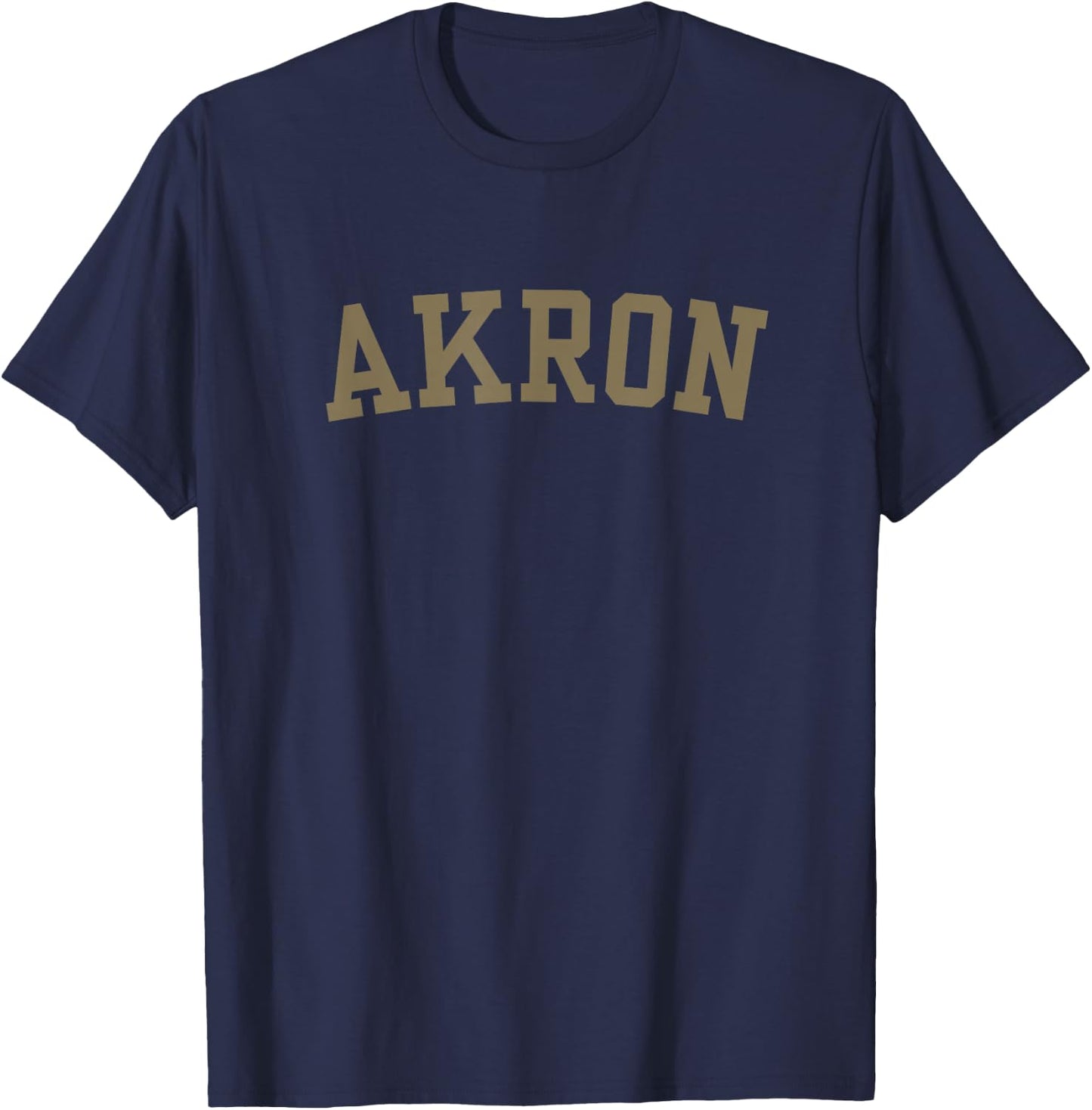 Ohio Akron Sports , -Adults, Blue, Short Sleeve, Small T-Shirt - T-Shirt | Navy