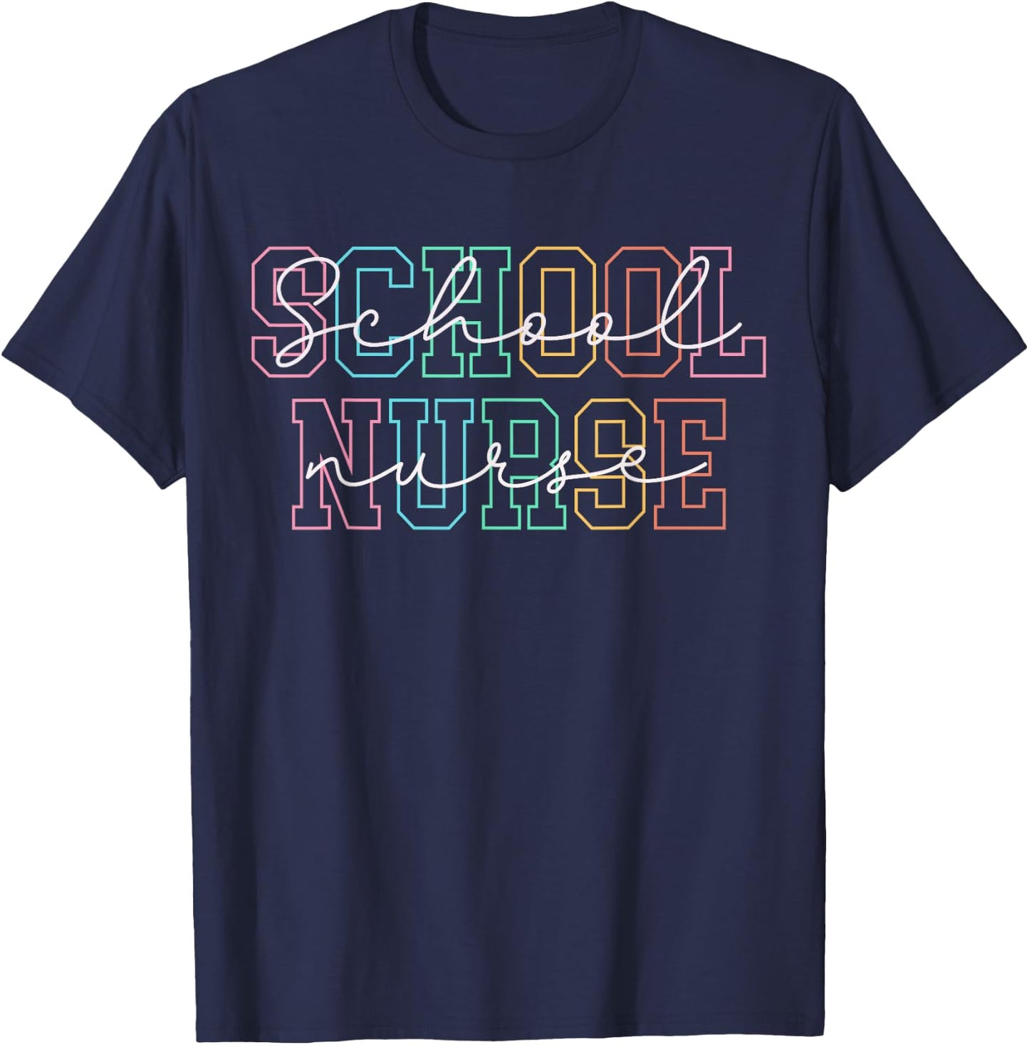 School Nurse Nursing School Nurse Retro Nurse Day Nurse Week T-Shirt - T-Shirt | Navy