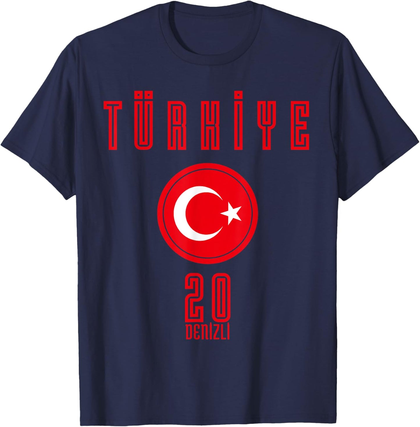 Turkish Milli Takim - 20 Denizli T-Shirt - T-Shirt | Navy